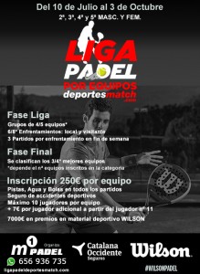 5ª Edicion de la Liga de Padel Deportes Match