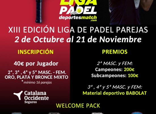 Liga pádel Deportes Match por Parejas