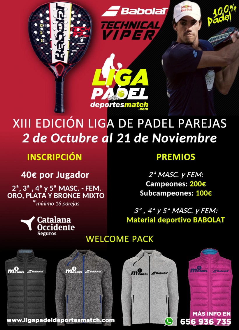 Liga pádel Deportes Match por Parejas