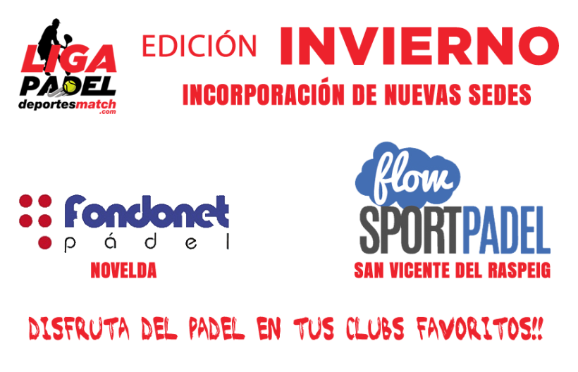 NUEVOS CLUBS PARA LA EDICIÓN DE INVIERNO